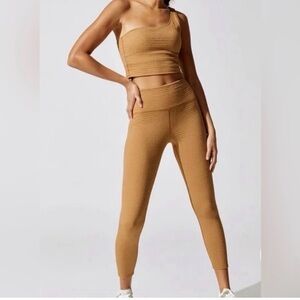 Carbon38 Brown Sugar Jacquard Leggings